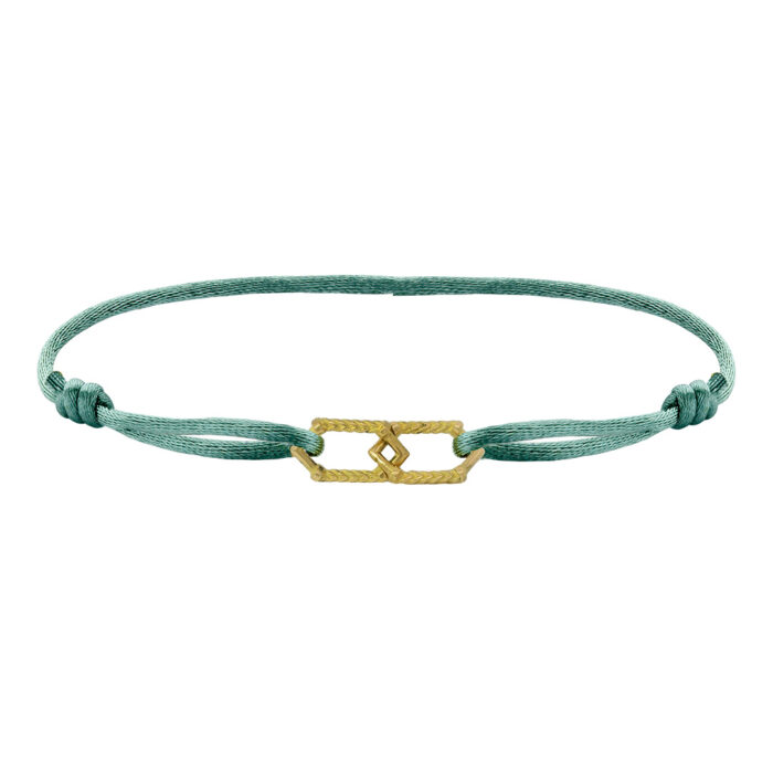 Minitials Two Bond Satin Bracelet