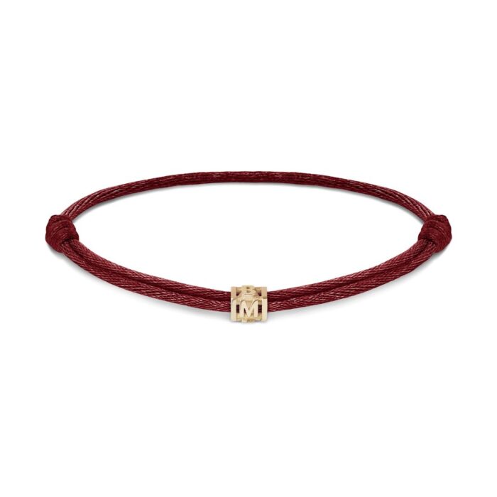 Minitials Gepersonaliseerde Wheel Of Fortune Satijn Armband