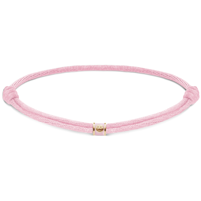 Minitials Fenji Pink Satin Bracelet