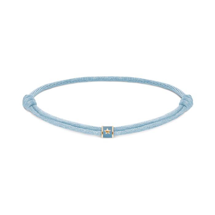 Minitials Fenji Blue Satin Bracelet