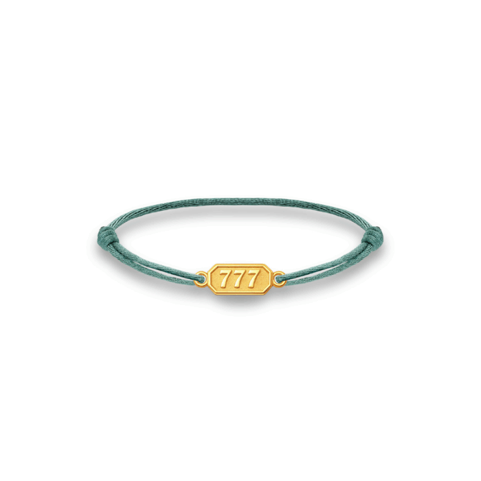 Minitials The Sign Emerald Satin Bracelet
