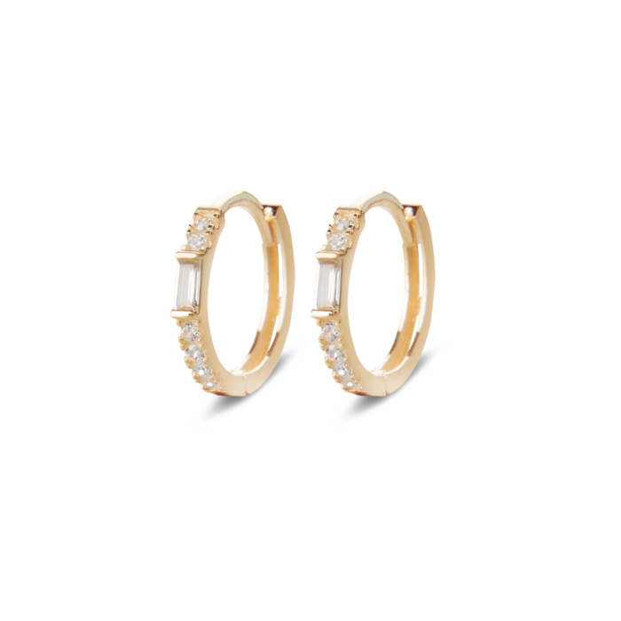 Minitials Bloom Hoops