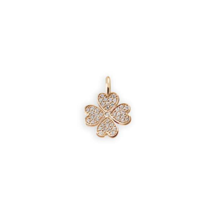 Minitials Clover Diamonds All Over Charm
