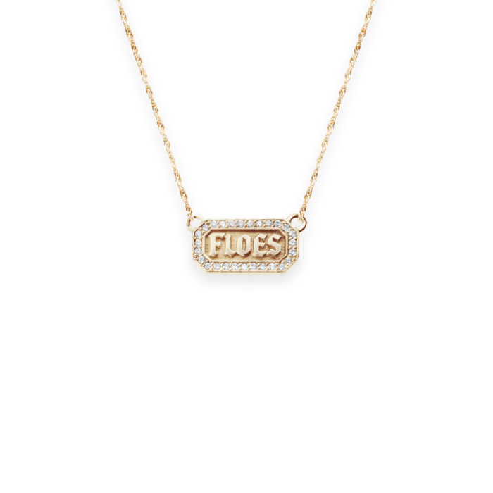 Minitials The Sign Emerald Diamond Chain Of Love Necklace