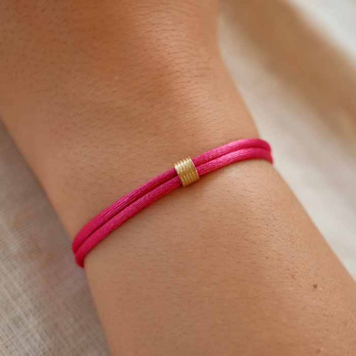 Minitials One Benji Stripes Satin Bracelet