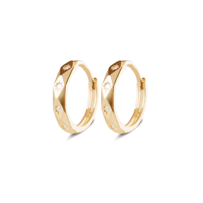 Minitials Glowy Hoops