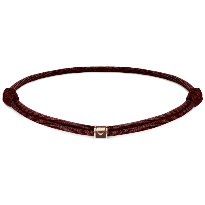 Minitials Fenji Brown Satin Bracelet