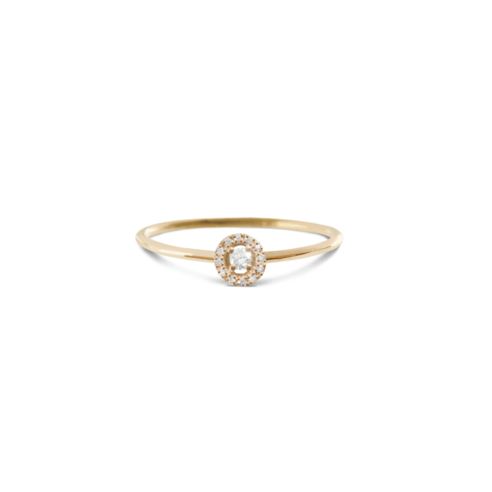 Minitials Dainty Diamonds Ring