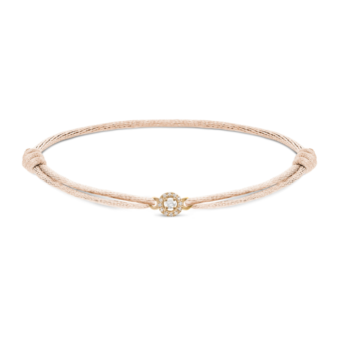 Minitials Dainty Diamonds Satijn Armband