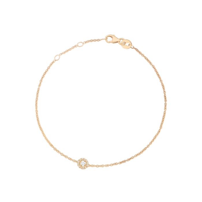 Minitials Één Dainty Diamonds Chain Armband